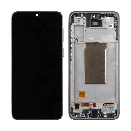 Дисплей для Samsung Galaxy A37 5G (A376E) модуль с рамкой Черный - (OLED) (Full Size)