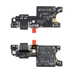 Шлейф для Xiaomi Poco M8 5G (25118PC98G) плата системный разъем/разъем SIM/микрофон - Премиум