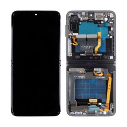 Дисплей для Samsung Galaxy Z Flip3 (F711B) модуль внутренний 6.7" Черный - Сервисный Оригинал