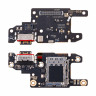 Шлейф для Xiaomi Poco X6 5G (23122PCD1G) плата системный разъем/разъем SIM/микрофон - Премиум