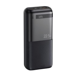 Внешний Аккумулятор (Power Bank) Remax RPP-72 20000 mAh (22,5W, QC3.0, PD, 2USB, MicroUSB, Type-C, LED дисплей) Черный