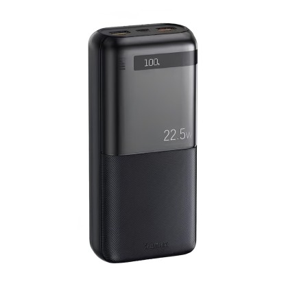 Внешний Аккумулятор (Power Bank) Remax RPP-72 20000 mAh (22,5W, QC3.0, PD, 2USB, MicroUSB, Type-C, LED дисплей) Черный