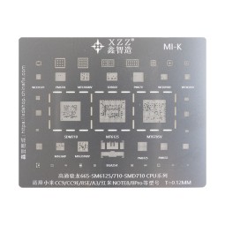 BGA трафарет XZZ Snapdragon 665 для Xiaomi 10/10 Pro/Redmi K30 Pro