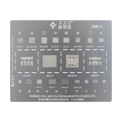 BGA трафарет XZZ Snapdragon 778G/Dimensity 900 для Huawei Honor 50/50 Pro/50 SE