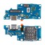 Шлейф для Realme 12+ 5G/12 4G (RMX3867/RMX3871) плата системный разъем/разъем SIM/микрофон - Премиум