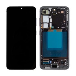 Дисплей для Samsung Galaxy S24 (S921B) модуль с рамкой Черный - Сервисный Оригинал