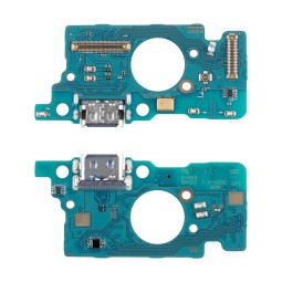 Шлейф для Samsung Galaxy A27 5G (A276B) плата системный разъем/микрофон - Премиум