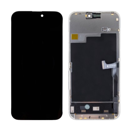Дисплей для iPhone 15 Pro Max (A3106) в сборе с тачскрином Черный - DD (Soft OLED, Full HD, 120 Гц) (с верификацией = с привязкой без ошибки)