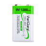 Аккумуляторные батарейки "Крона" 6LR61 VariCore Li-ion 9V 1200 mAh (перезаряжаемые, зарядка через Type-C)
