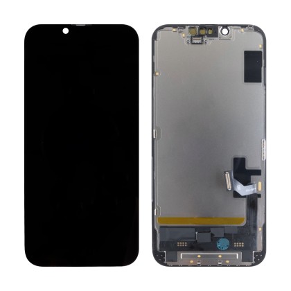 Дисплей для iPhone 14 (A2883) в сборе с тачскрином Черный - DD (Soft OLED, Full HD) (с верификацией = с привязкой без ошибки)