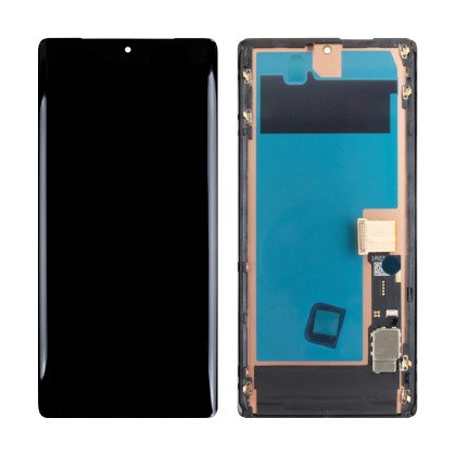 Дисплей для Google Pixel 6 Pro (GLUOG/G8VOU/GF5KQ) в сборе с тачскрином Черный - (Soft OLED) (Full HD, 500 Кд/м²)