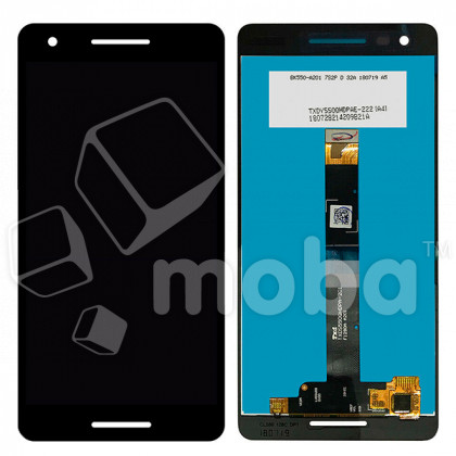 Дисплей для Nokia 2.1 2018 (TA-1080) в сборе с тачскрином Черный - Оптима