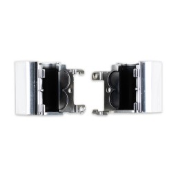 Заглушки петель для ноутбука HP 15-BS/15-BW/15-RA/15-RB (комплект 2 шт.) Серебро