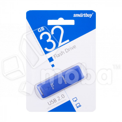USB-флеш (USB 2.0) 32GB Smartbuy Easy Синий