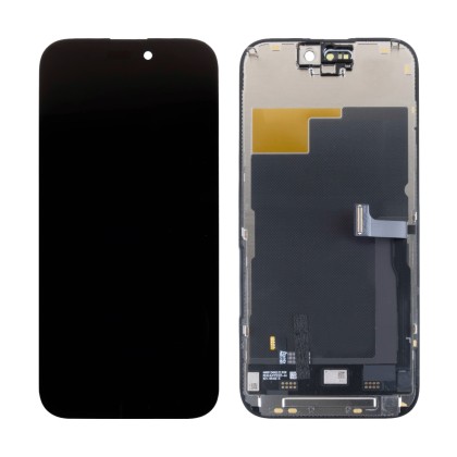 Дисплей для iPhone 15 Pro (A3102) в сборе с тачскрином Черный - (In-Cell, HD+) (площадка под IC)