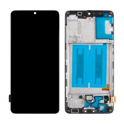 Дисплей для Samsung Galaxy A41 (A415F) модуль с рамкой Черный - Сервисный Оригинал