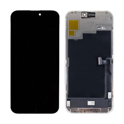Дисплей для iPhone 15 Pro Max (A3106) в сборе с тачскрином Черный - JCID (Hard OLED, Full HD, 120 Гц) (с верификацией = с привязкой без ошибки)