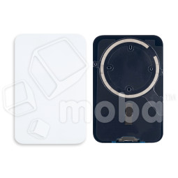 Задняя крышка для iPhone 17 Pro (A3523) Серебро (стекло, монолит, MagSafe, логотип) - Премиум