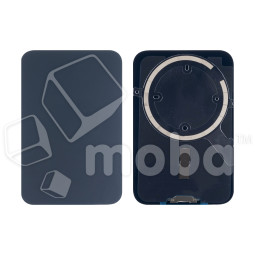 Задняя крышка для iPhone 17 Pro (A3523) Синий (стекло, монолит, MagSafe, логотип) - Премиум