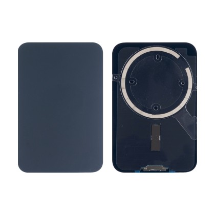 Задняя крышка для iPhone 17 Pro (A3523) Синий (стекло, монолит, MagSafe, логотип) - Премиум
