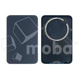 Задняя крышка для iPhone 17 Pro Max (A3526) Синий (стекло, монолит, MagSafe, логотип) - Премиум