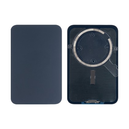 Задняя крышка для iPhone 17 Pro Max (A3526) Синий (стекло, монолит, MagSafe, логотип) - Премиум