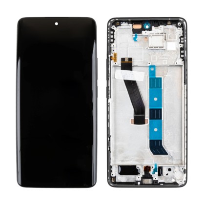 Дисплей для Xiaomi Poco M8 5G (25118PC98G) модуль с рамкой Черный - OR (SP)