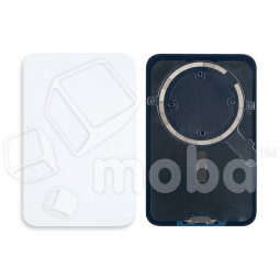 Задняя крышка для iPhone 17 Pro Max (A3526) Серебро (стекло, монолит, MagSafe, логотип) - Премиум