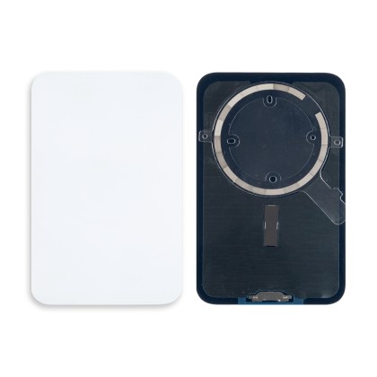 Задняя крышка для iPhone 17 Pro Max (A3526) Серебро (стекло, монолит, MagSafe, логотип) - Премиум