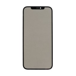 Стекло для переклейки iPhone 12 Pro Max (A2411) с OCA пленкой + поляризационная пленка Черный - (Feaglet)