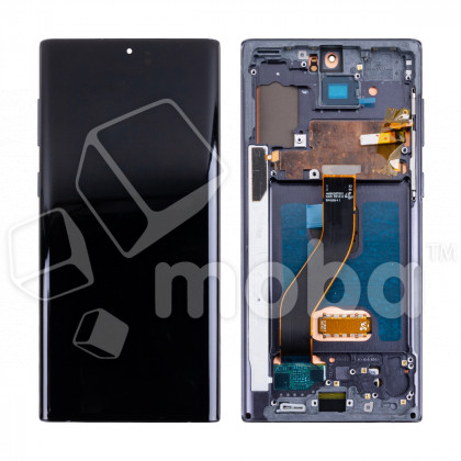 Дисплей для Samsung Galaxy Note 10 (N970F/N971F) модуль с рамкой Черный - (OLED)