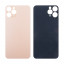 Задняя крышка для iPhone 11 Pro (A2215) Золото (стекло, широкий вырез под камеру, логотип)