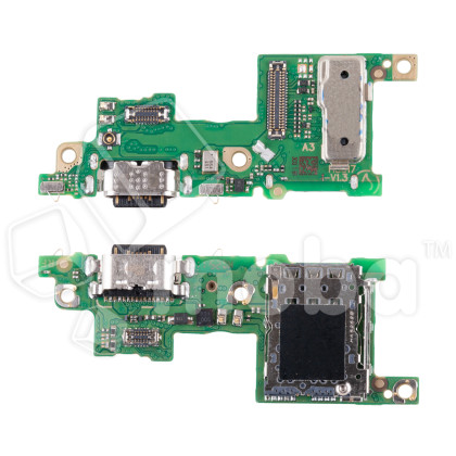 Шлейф для Infinix Note 50 Pro 4G (X6855) плата на системный разъем/разъем SIM/микрофон - Премиум