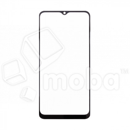 Стекло для переклейки Realme C33 (RMX3624) в сборе с OCA пленкой Черный - OR (Mitsubishi)