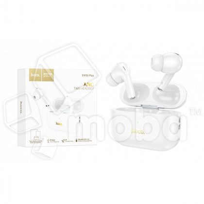 Беспроводные наушники Bluetooth Hoco EW56 Plus (TWS, вакуумные, активное шумоподавление) Белый