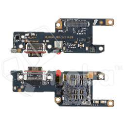 Шлейф для Xiaomi Redmi Note 15 Pro 5G (25060RABDG/25080RABDG) плата системный разъем/разъем SIM/микрофон - Премиум