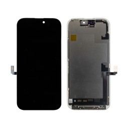 Дисплей для iPhone 17 (A3520) в сборе с тачскрином Черный - (Soft OLED, Full HD, 120 Гц) (с верификацией = с привязкой без ошибки)