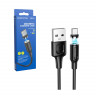 Кабель USB - Type-C Borofone BX41 (3A, магнитный) Черный