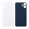 Задняя крышка для iPhone 12 mini (A2399) Белый (стекло, широкий вырез под камеру, логотип)