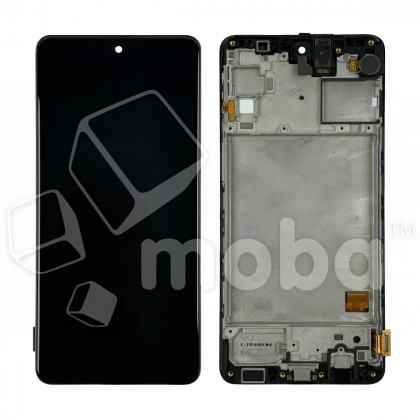 Дисплей для Samsung Galaxy M31s (M317F) модуль с рамкой Черный - OR Ref. (SP)