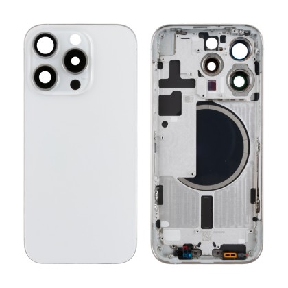 Корпус для iPhone 15 Pro (A3102) (1 Sim) Белый - Премиум