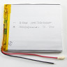 Аккумулятор универсальный 357080p 3,7v Li-Pol 3000 mAh (3.5*70*80 mm)