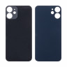 Задняя крышка для iPhone 12 mini (A2399) Черный (стекло, широкий вырез под камеру, логотип)