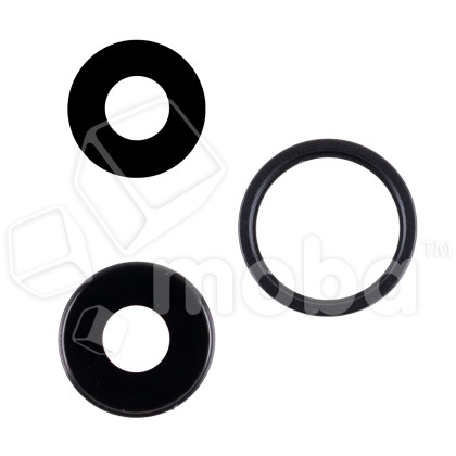 Стекло камеры для iPhone 16e (A3408/A3409/A3410/A3212) Черный