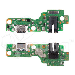 Шлейф для Tecno Spark 40C (KM4k) плата на системный разъем/разъем гарнитуры/микрофон - Премиум