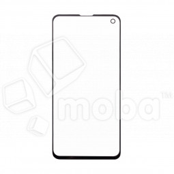 Стекло для переклейки Samsung Galaxy S10e (G970F) в сборе с OCA пленкой Черный - OR (Mitsubishi)
