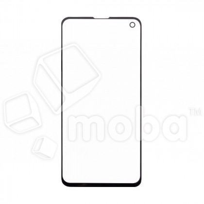 Стекло для переклейки Samsung Galaxy S10e (G970F) в сборе с OCA пленкой Черный - OR (Mitsubishi)