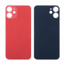 Задняя крышка для iPhone 12 mini (A2399) Красный (стекло, широкий вырез под камеру, логотип)