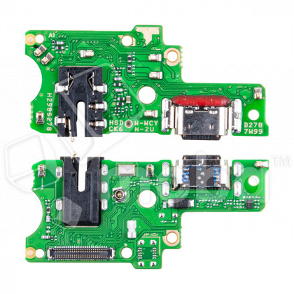 Шлейф для Tecno Camon 20 (CK6n) плата на системный разъем/разъем гарнитуры/микрофон