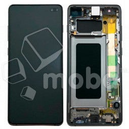 Дисплей для Samsung Galaxy S10+ (G975F) модуль с рамкой Черный - OR (SP)